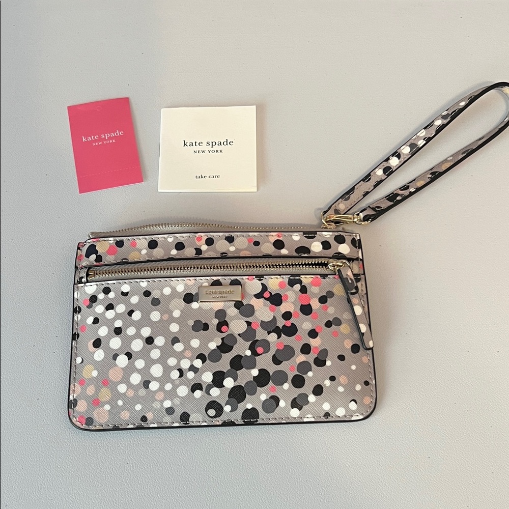Kate Spade Multicolor Polka Dot Wristlet